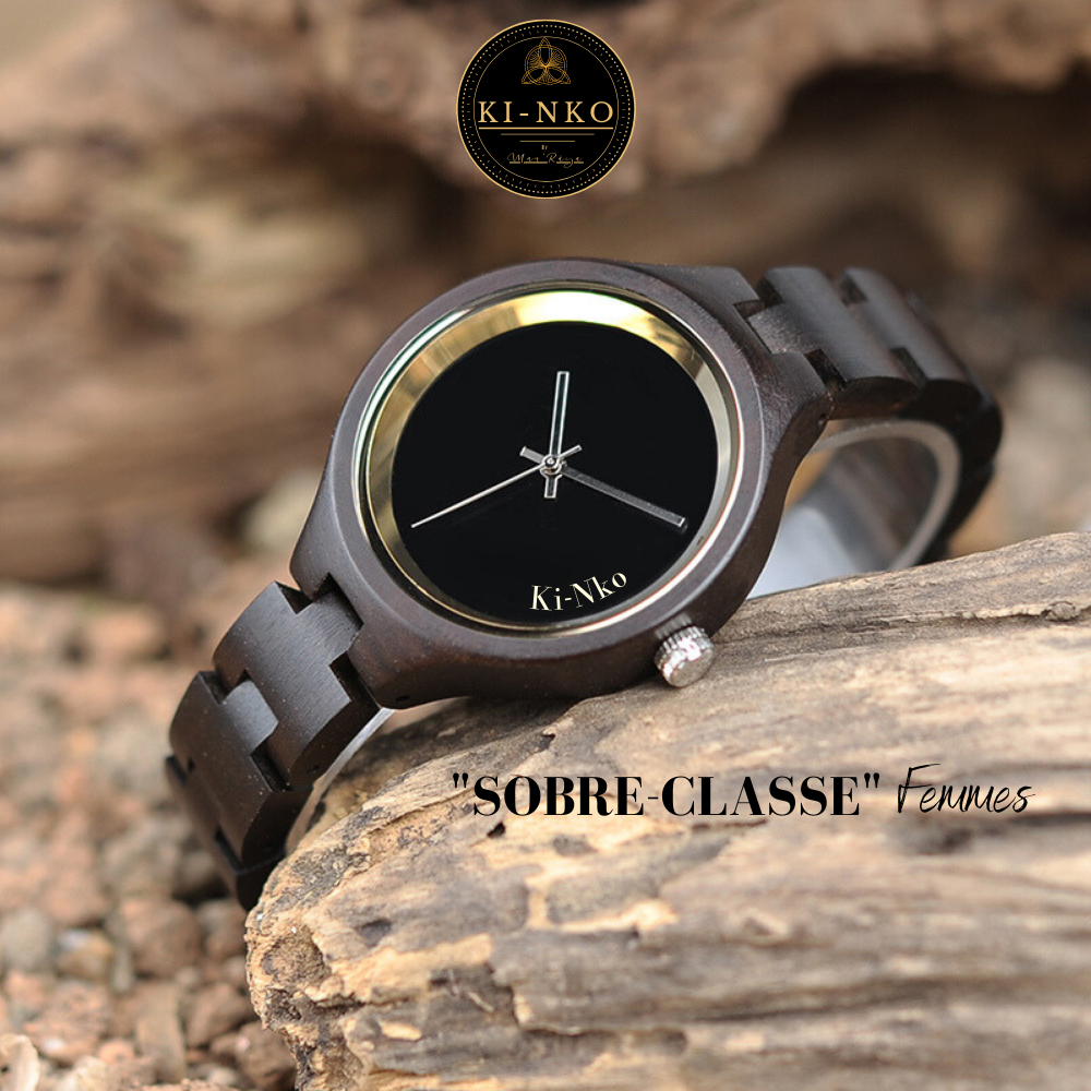 La montre en bois  KI-NKO "Sobre-Classe" pour Femme.