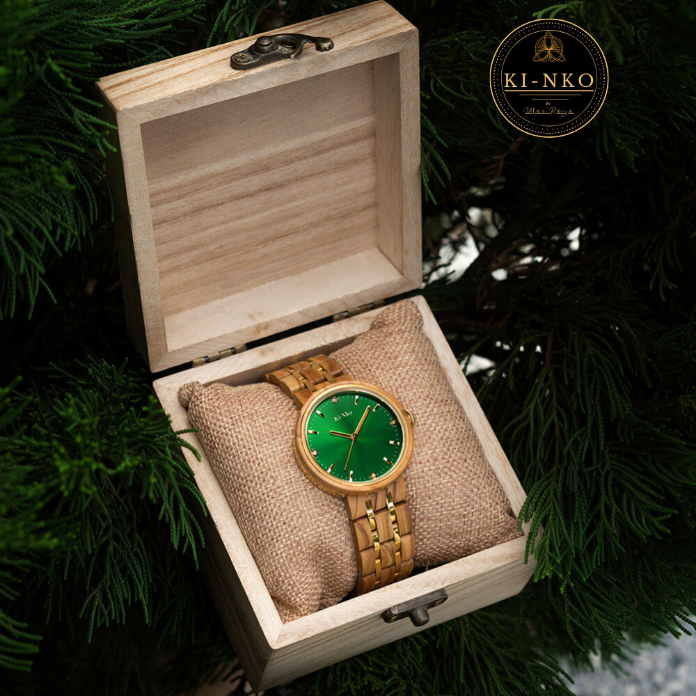 La montre en bois KI-NKO "Luxe-Bijoux" pour Femme.