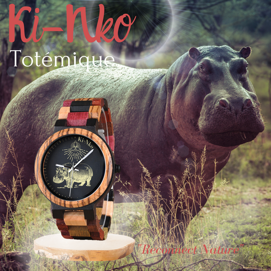 Les montres Ki-Nko TOTEM Lite Hippopotame