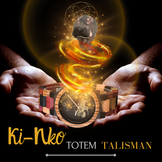 La montre Ki-Nko TOTEM TALISMAN Hippopotame