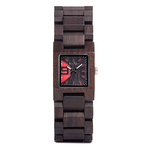 La montre en bois KI-NKO "ÉLÉGANCE BRUTE" pour Femme.