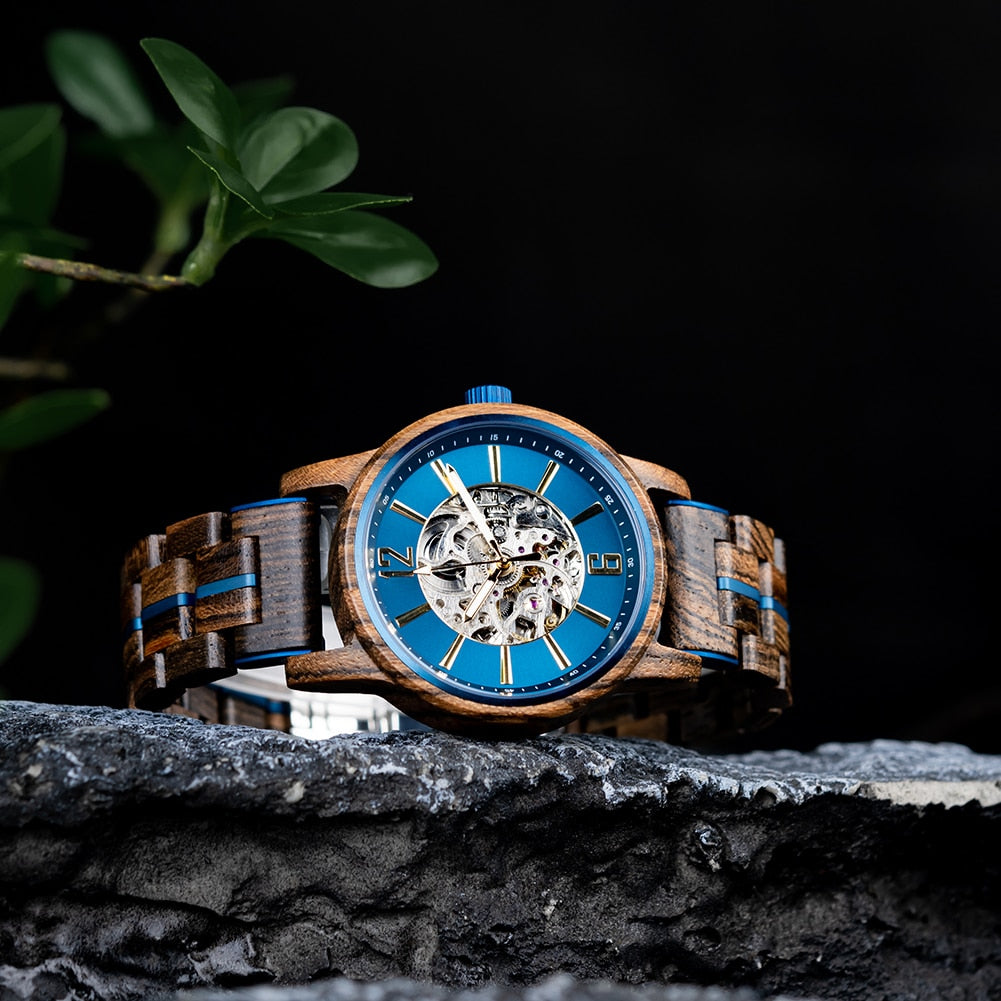 La montre en bois  KI-NKO "Luxe-Bijoux" pour Homme.