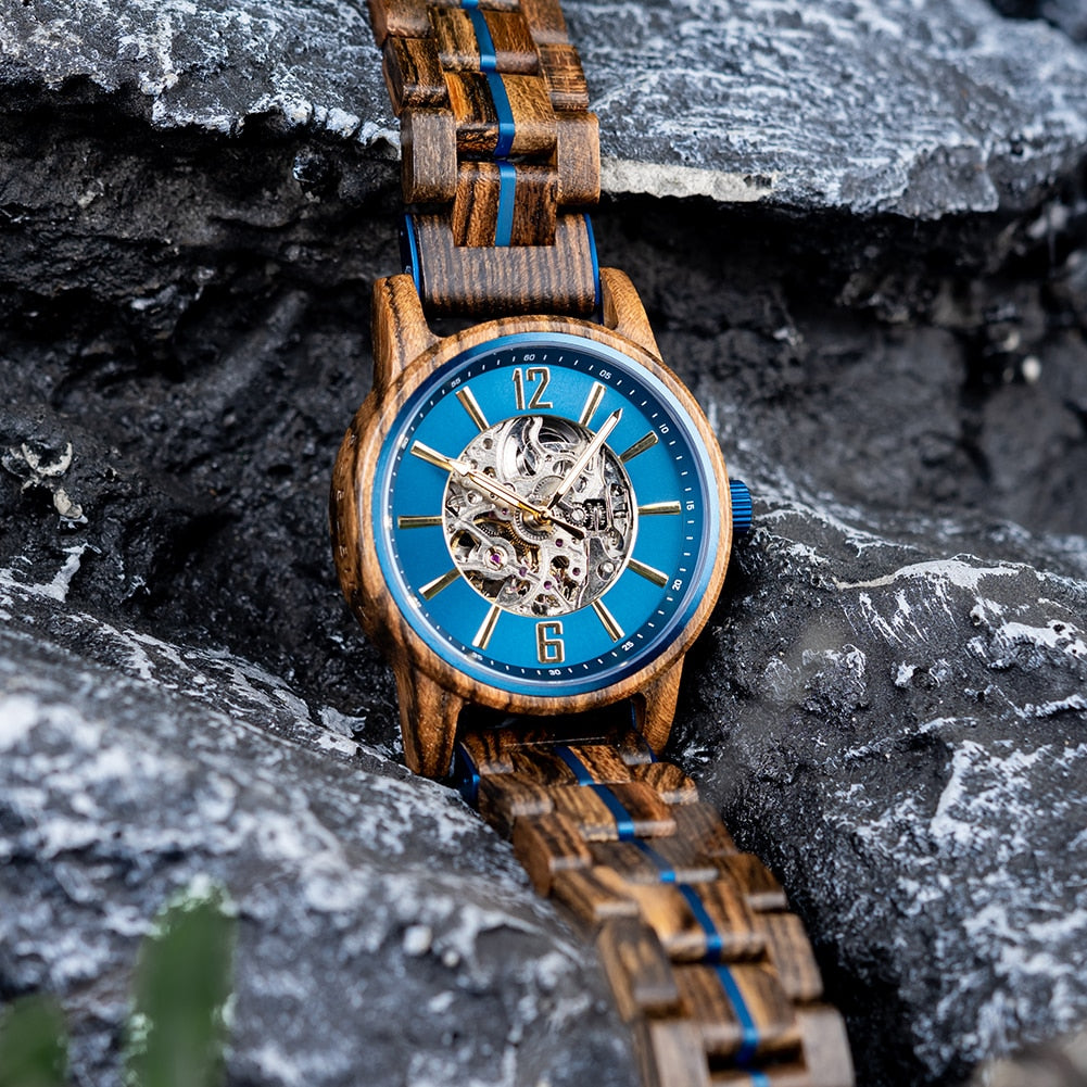 La montre en bois  KI-NKO "Luxe-Bijoux" pour Homme.